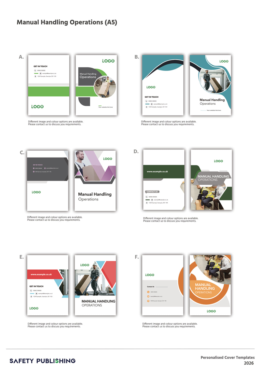 Manual Handling of Objects Training Manual  - Personalised Cover