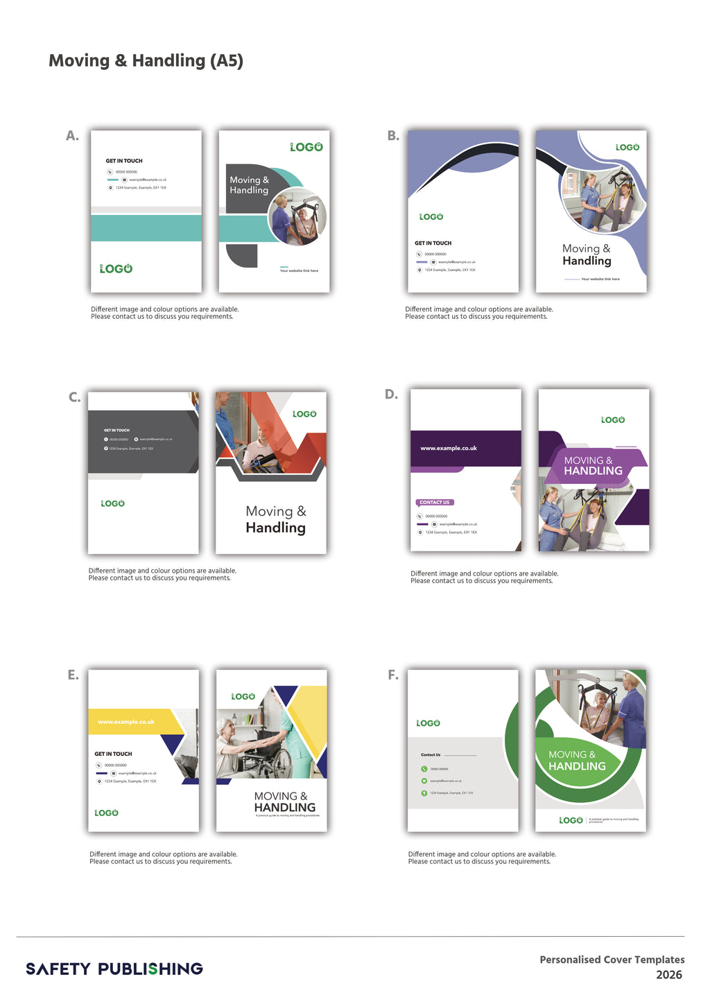 Moving & Handling People Training Manual  - Personalised Cover